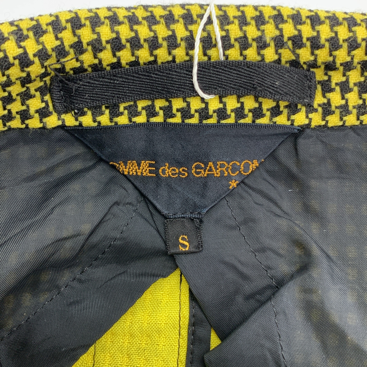 COMME des GARCONS / コムデギャルソン 迷彩テープ 千鳥柄 ウールレーヨン テーラードジャケット