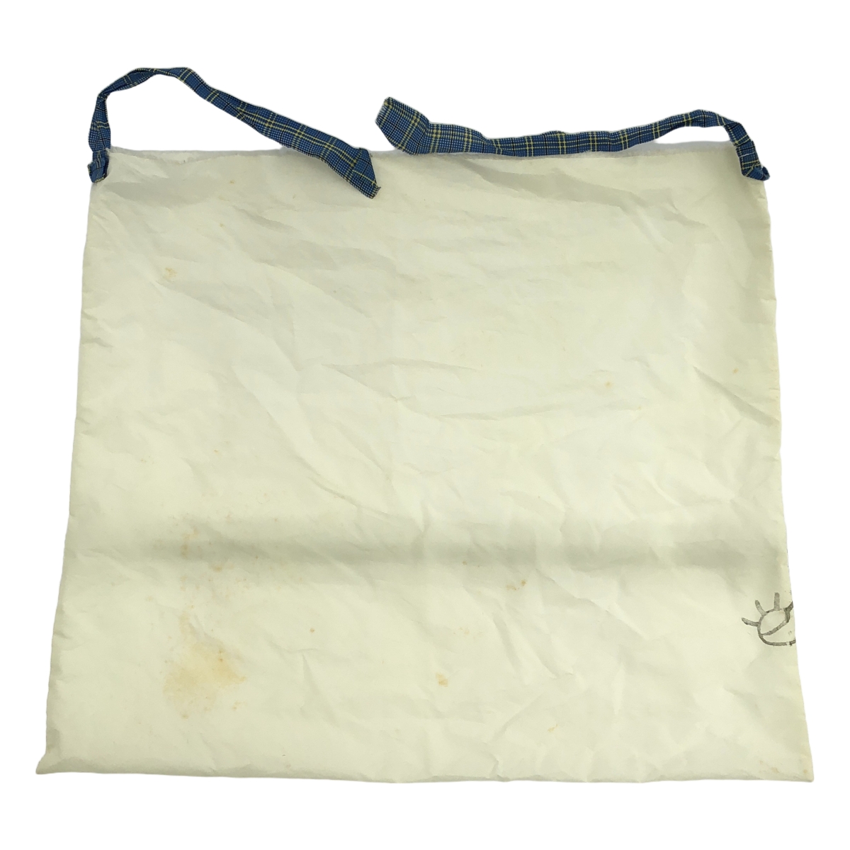 ebagos / エバゴス ラビットファー リネン被せ カゴバッグ