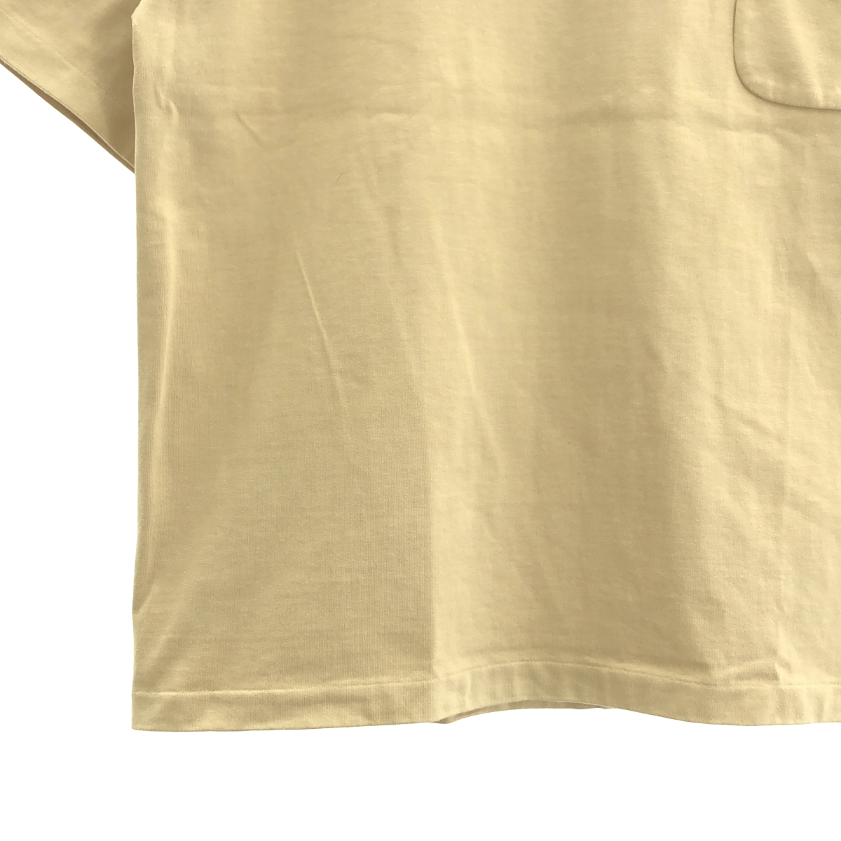 その他 コットン オーバーサイズ クルーネック ポケットTシャツ