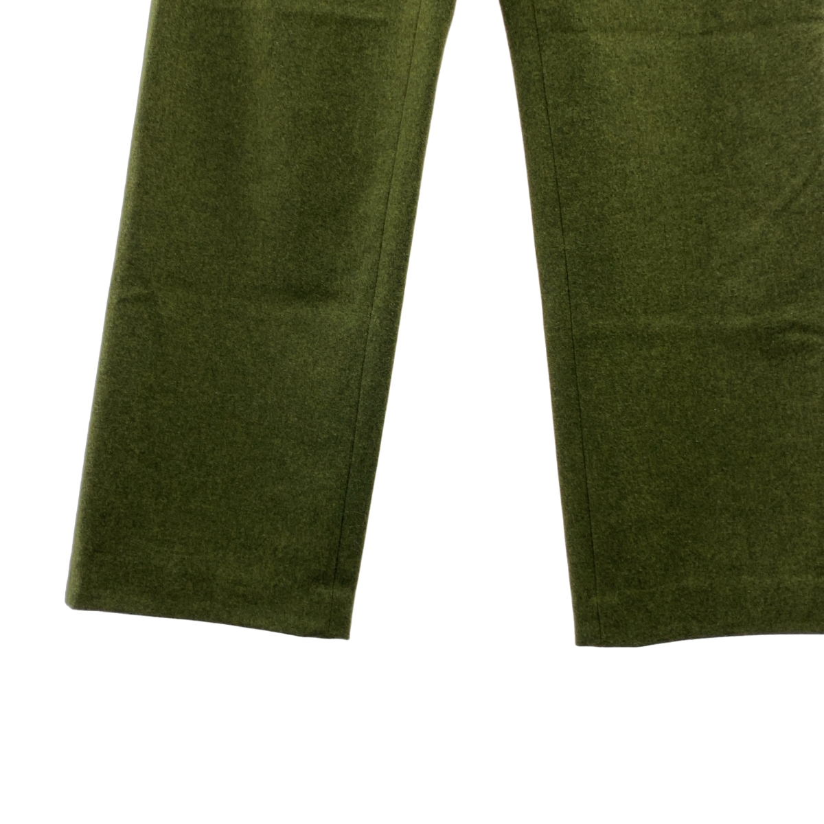 FRANK LEDER / フランクリーダー ウール くるみボタン スラックス パンツ