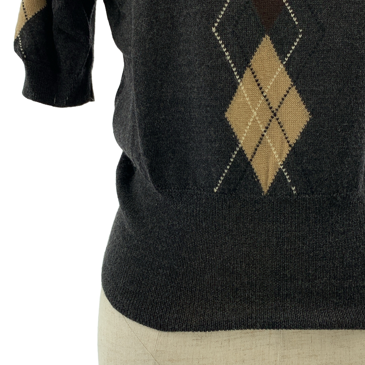 Vivienne Westwood / ヴィヴィアンウエストウッド GOLD LABEL アーガイル 半袖 ニット