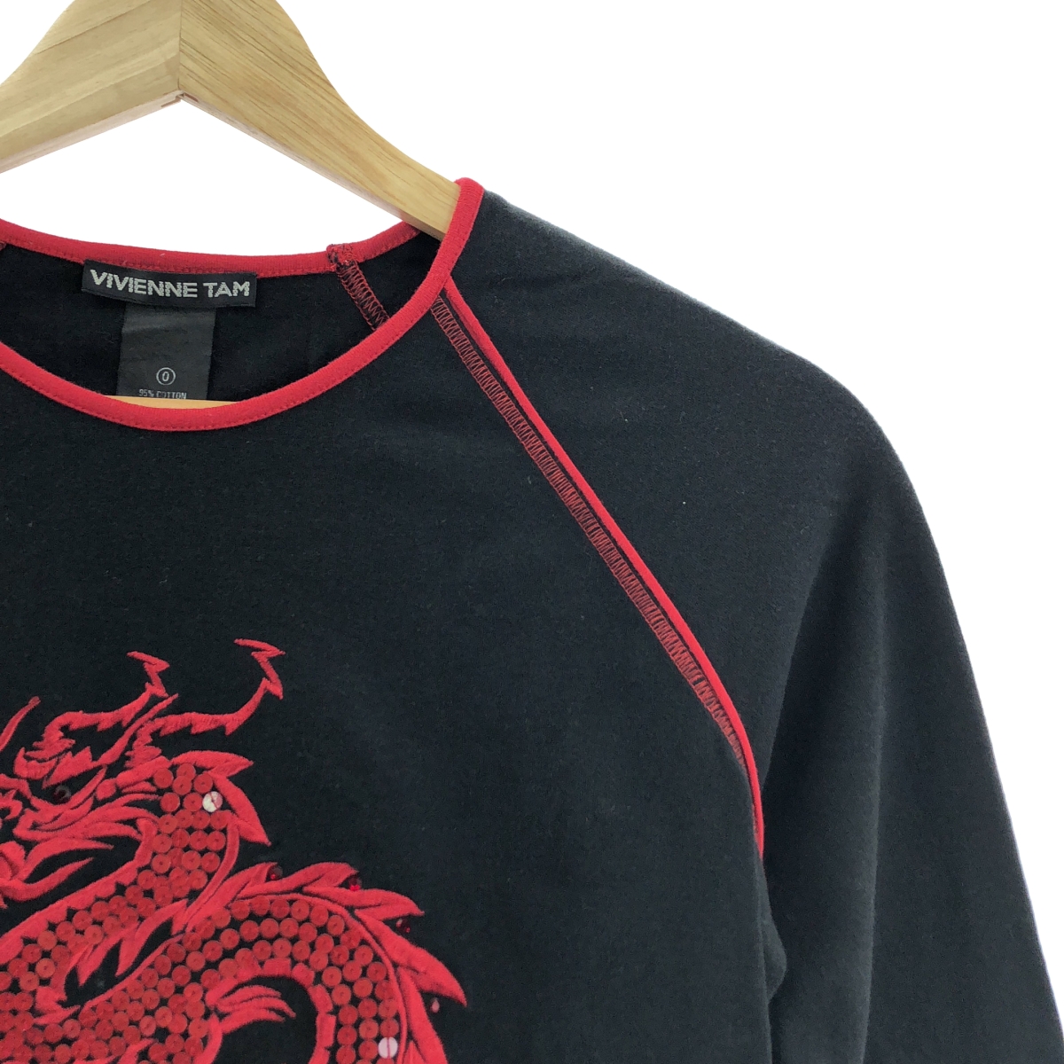 VIVIENNE TAM / ヴィヴィアンタム ドラゴン ビジュー 装飾 カットソー