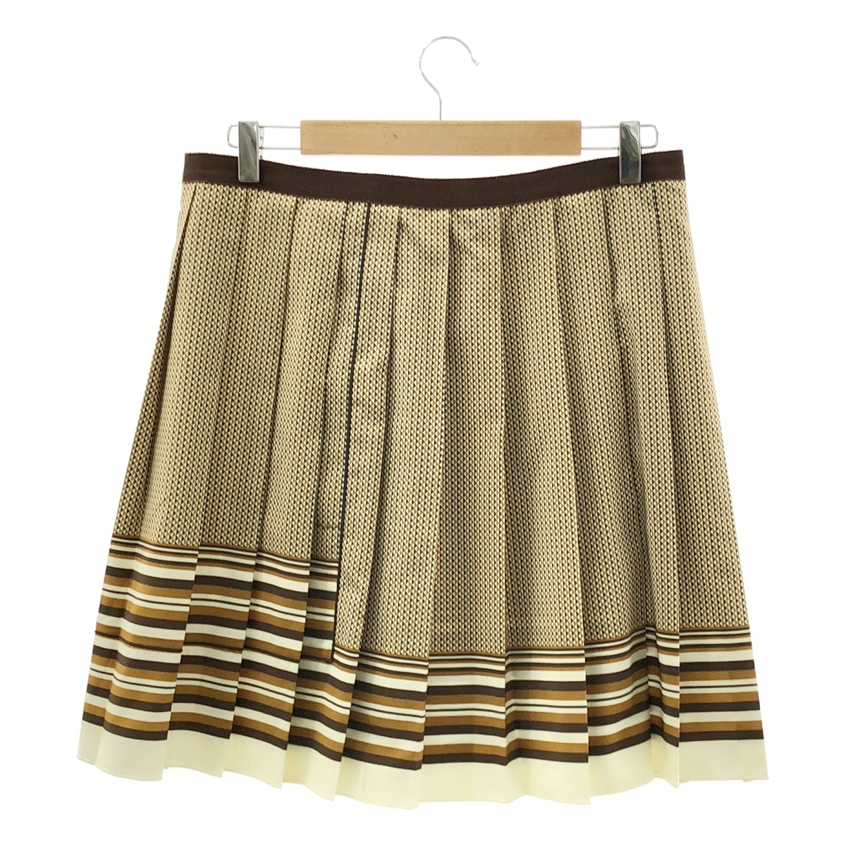 MARC JACOBS / マークジェイコブス silk 100％ / シルク 総柄 プリーツ スカート