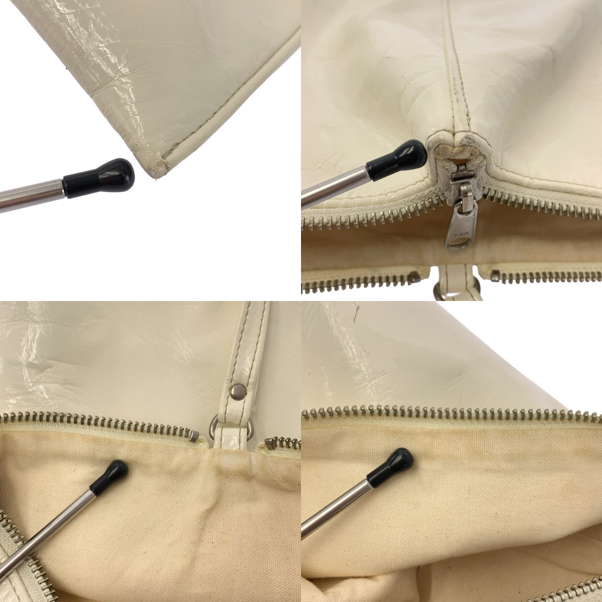 JUNYA WATANABE COMME des GARCONS / ジュンヤワタナベ パテントレザー トライアングル バッグ