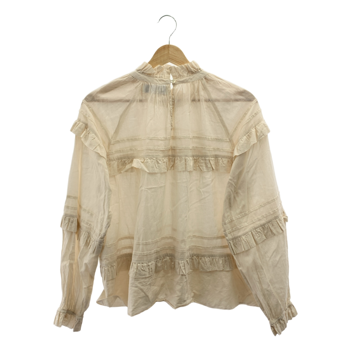 SKALL STUDIO / スカルスタジオ オーガニックコットン フリルギャザー ブラウス