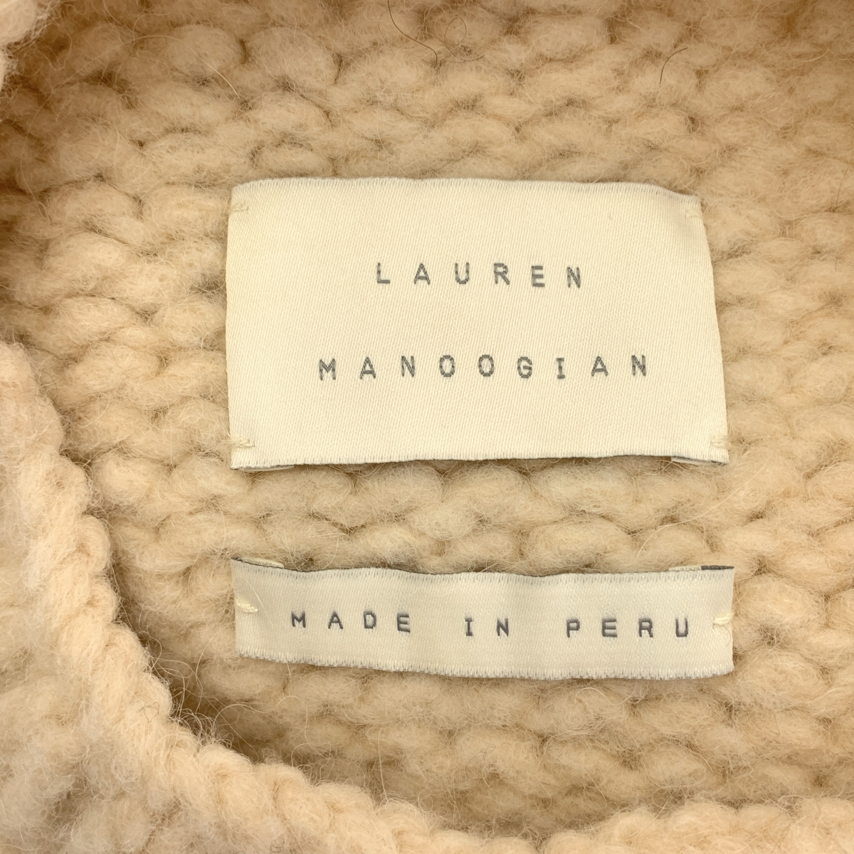 LAUREN MANOOGIAN / ローレンマヌーギアン ウール コットン ローゲージ ニット