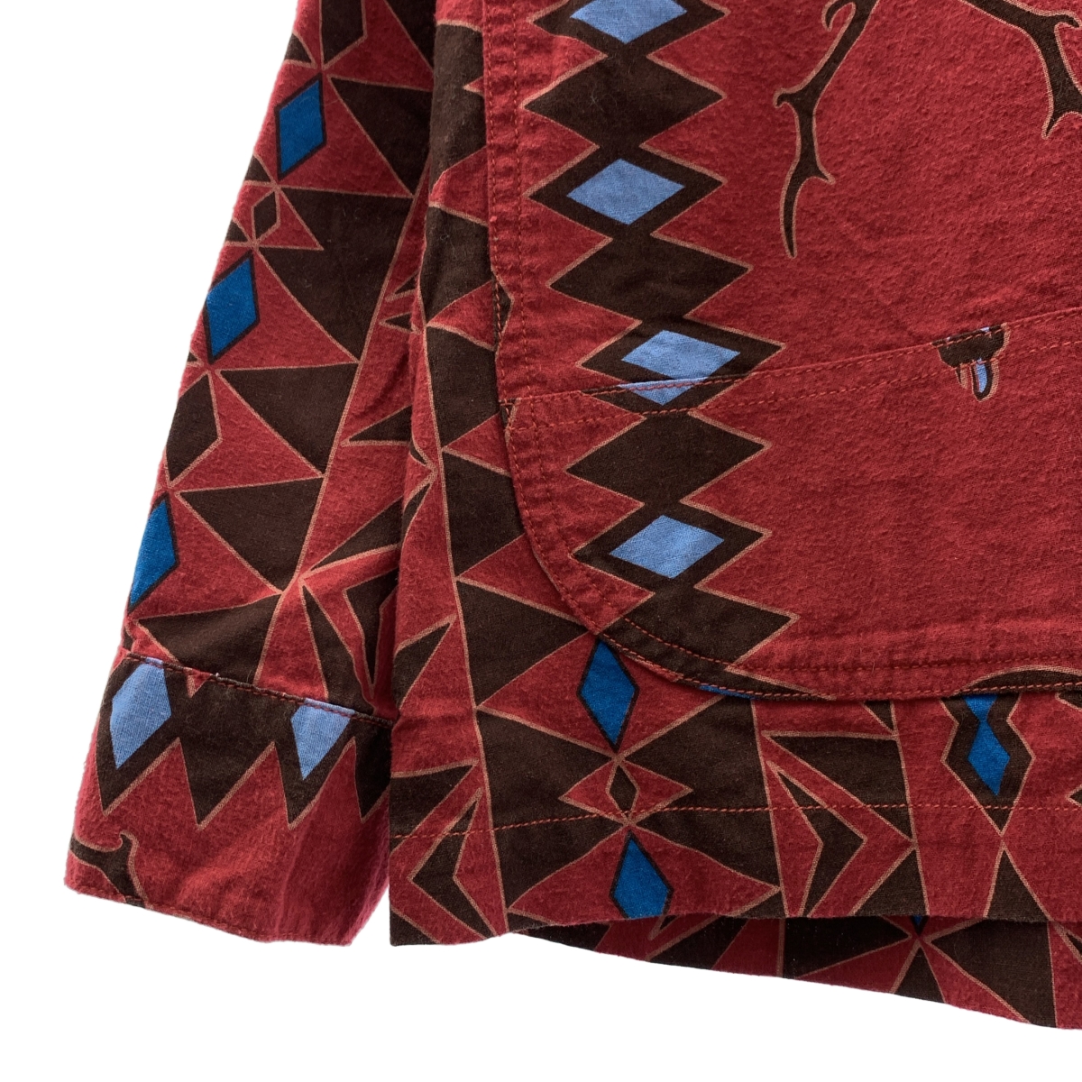 South2West8 S2W8 / サウスツーウエストエイト ハンティング フランネル生地 プリント シャツ