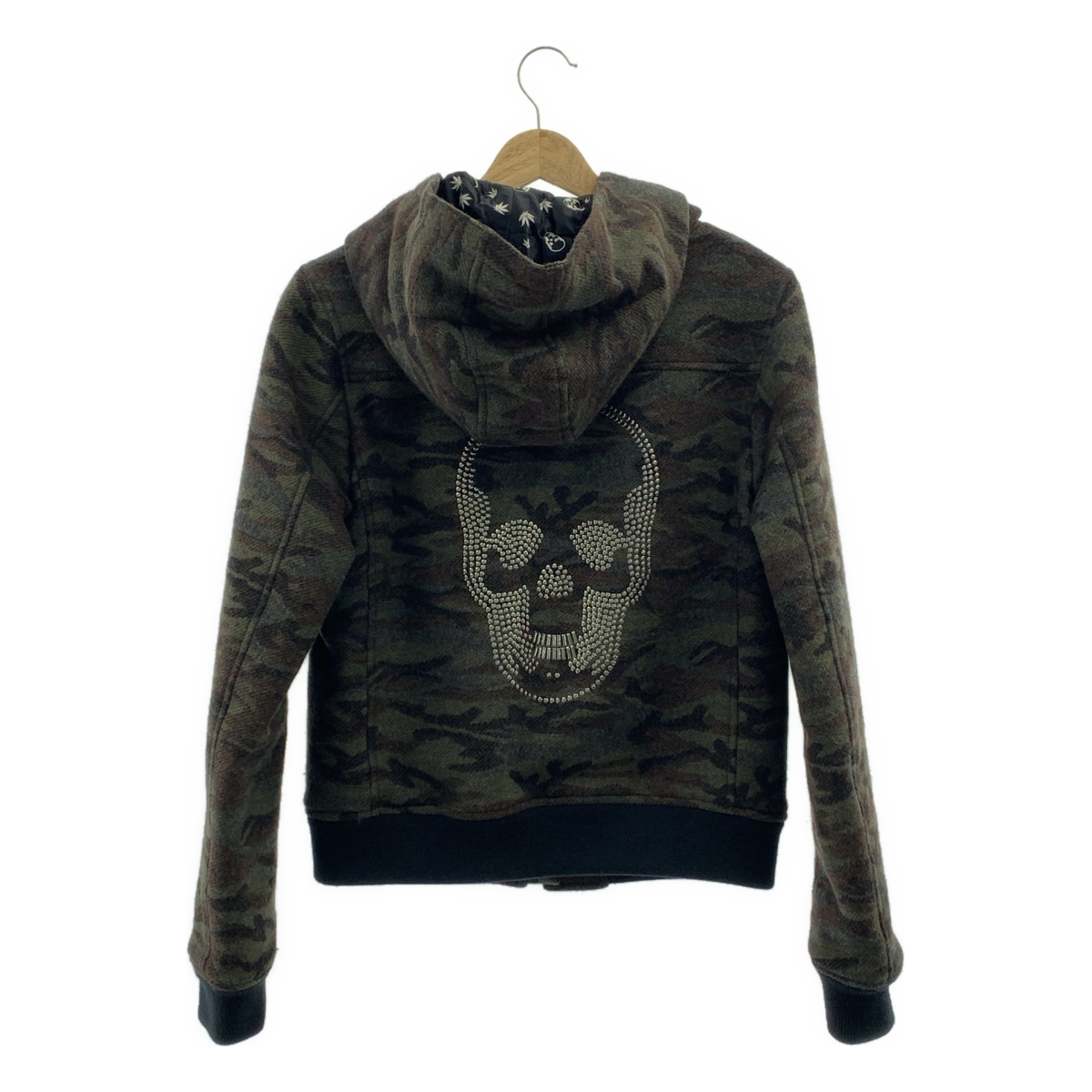 lucien pellat-finet / ルシアンペラフィネ カモフラ柄 バックスカル フーデッド ジャケット