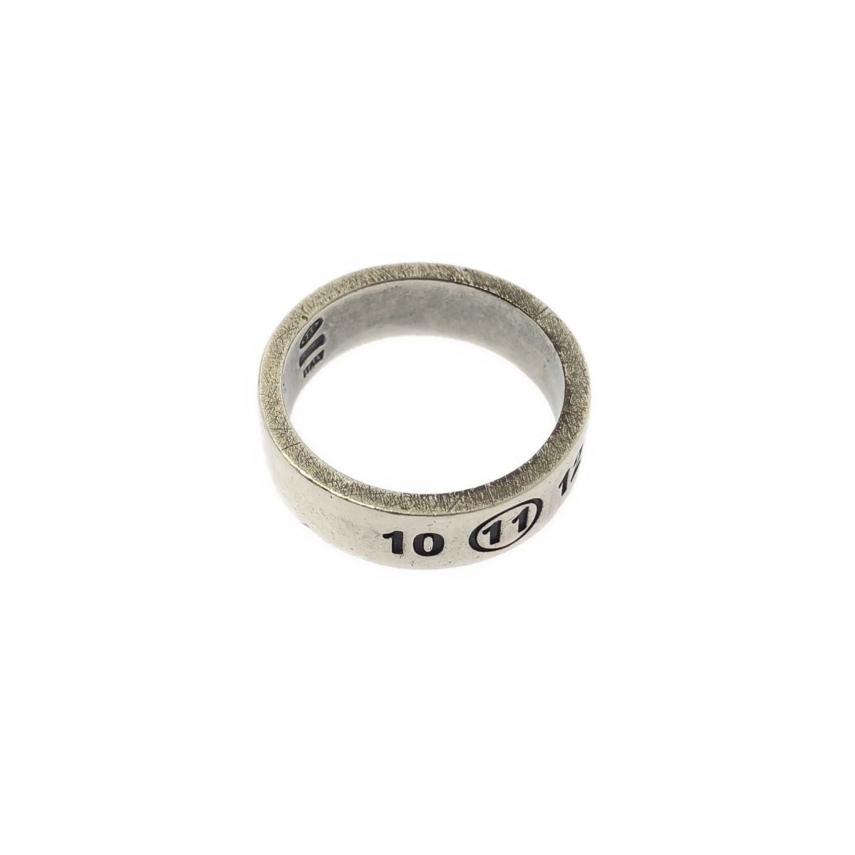 Maison Margiela / メゾンマルジェラ Engraved silver logo ring リング