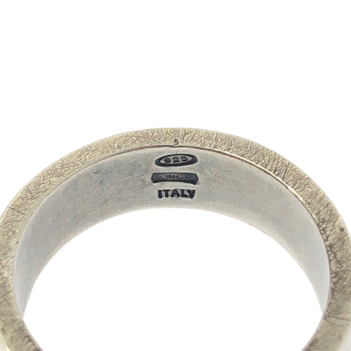 Maison Margiela / メゾンマルジェラ Engraved silver logo ring リング
