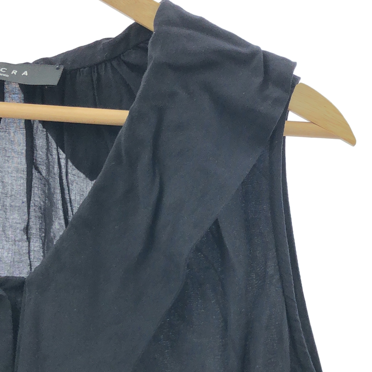 SACRA / サクラ ボウタイ ノースリーブ テンセル ブラウス