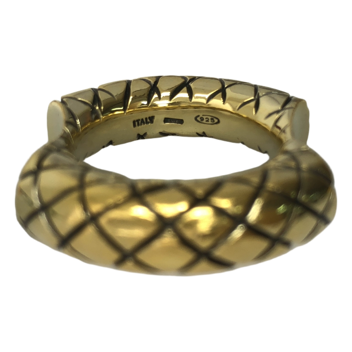 BOTTEGA VENETA / ボッテガヴェネタ 925 イントレチャート ダブルカットリング