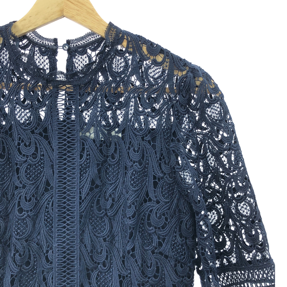 CELFORD / セルフォード レース ウエスト切替 デザイン ドレス ワンピース