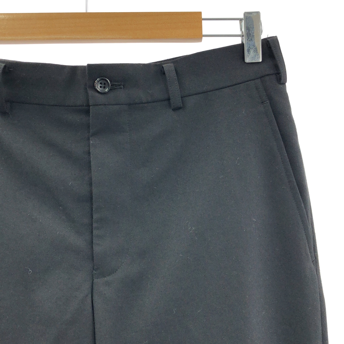 COMME des GARCONS HOMME DEUX / コムデギャルソンオムドゥ ウールギャバ 裾ジップ テーパード パンツ