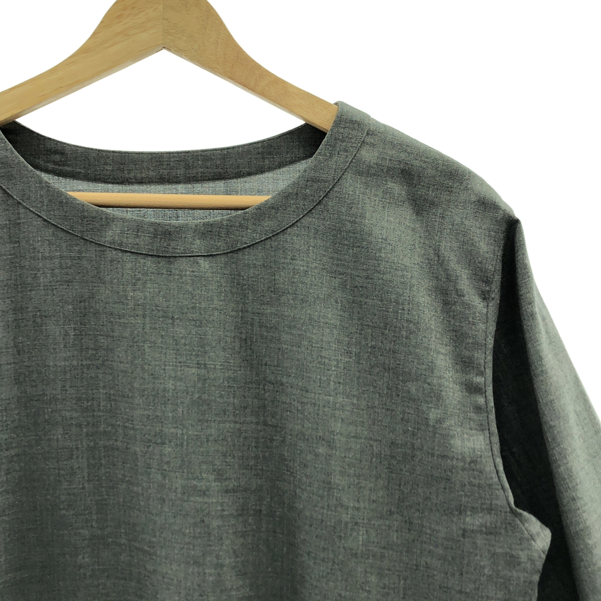 MARGARET HOWELL / マーガレットハウエル FOX BROTHERS社製 SUMMER WOOL プリーツ ワンピース