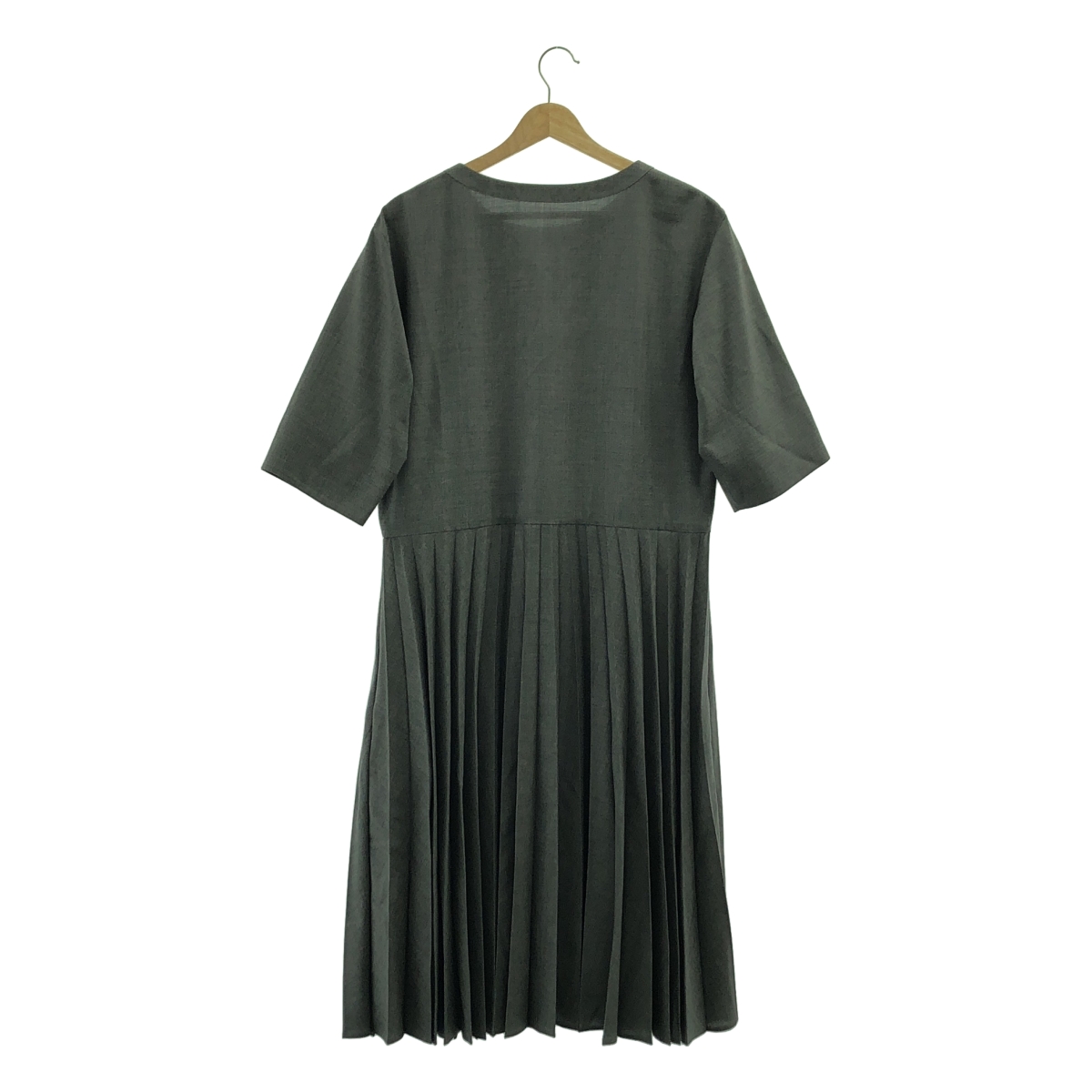 MARGARET HOWELL / マーガレットハウエル FOX BROTHERS社製 SUMMER WOOL プリーツ ワンピース