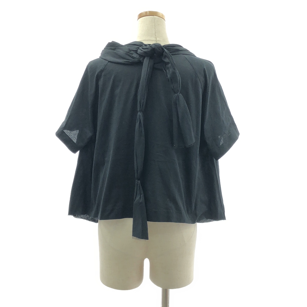 tao COMME des GARCONS / タオコムデギャルソン リボン装飾 変形 ブラウス カットソー