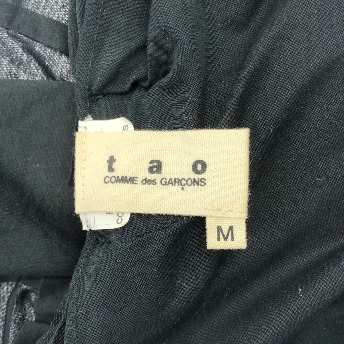 tao COMME des GARCONS / タオコムデギャルソン リボン装飾 変形 ブラウス カットソー