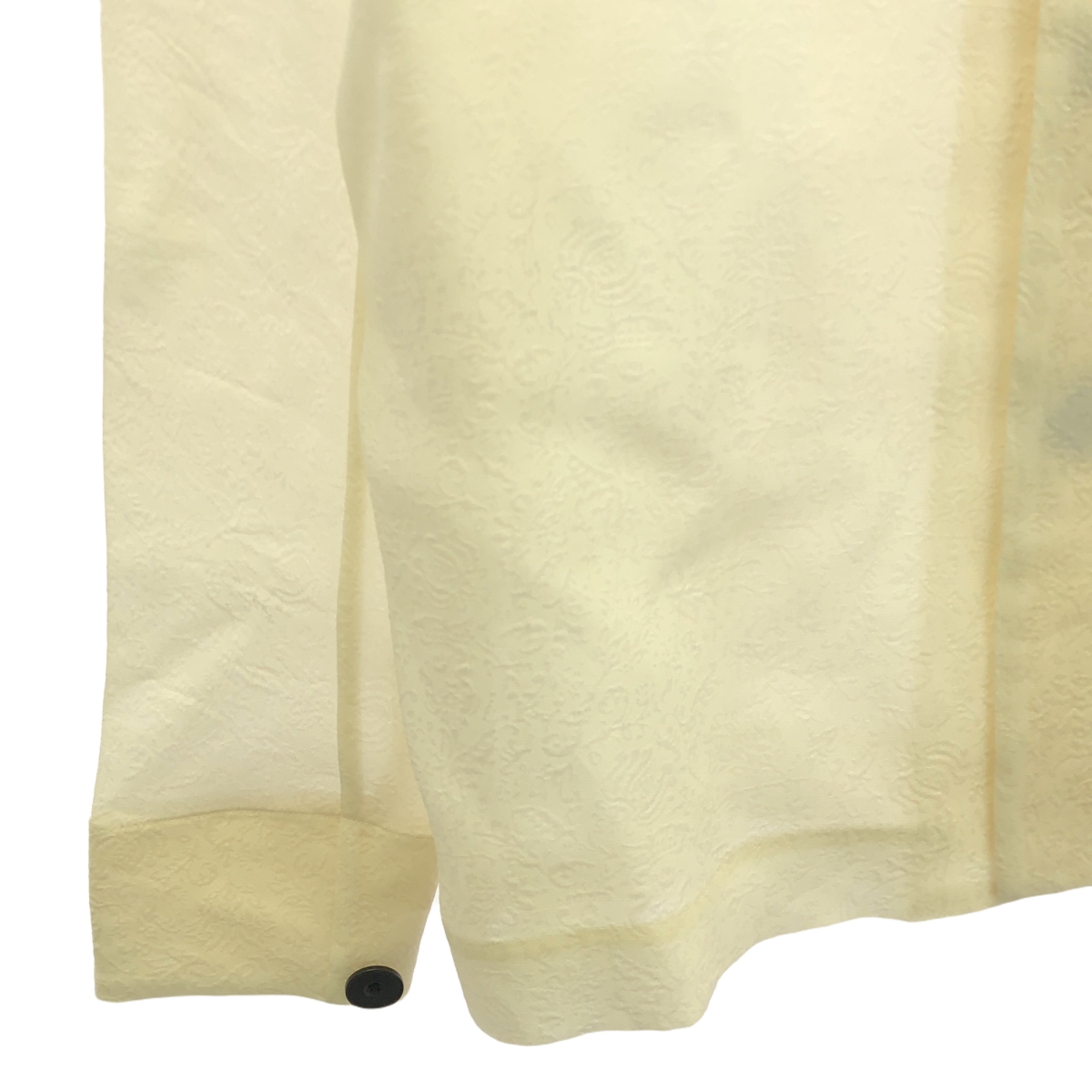 その他 シルク ジャガード オープンカラー シャツ