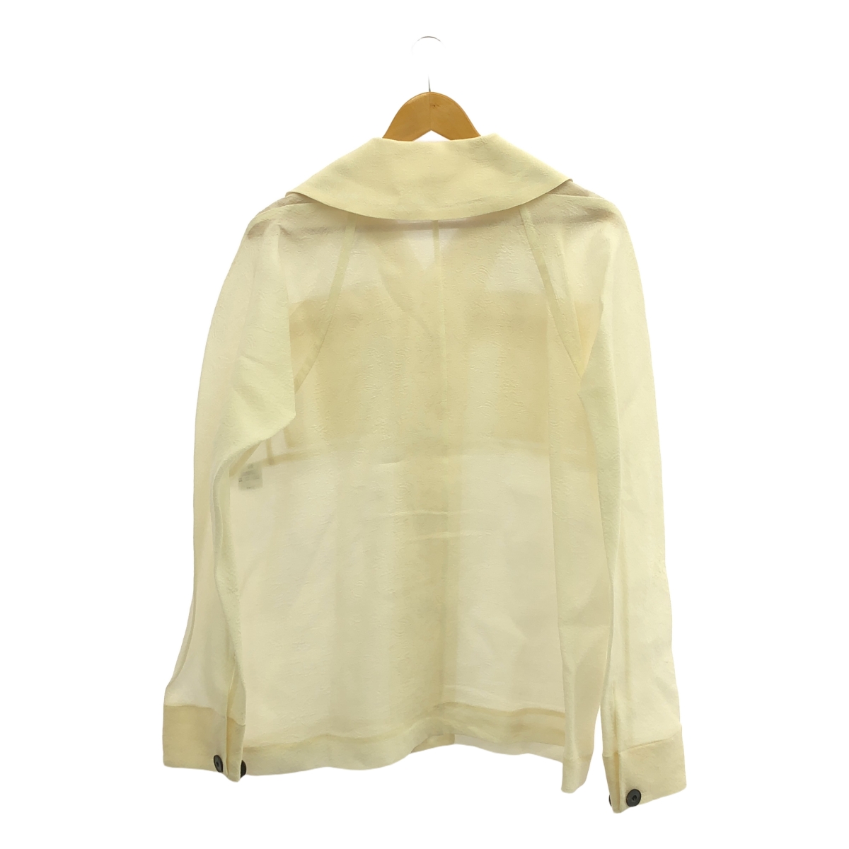 その他 シルク ジャガード オープンカラー シャツ