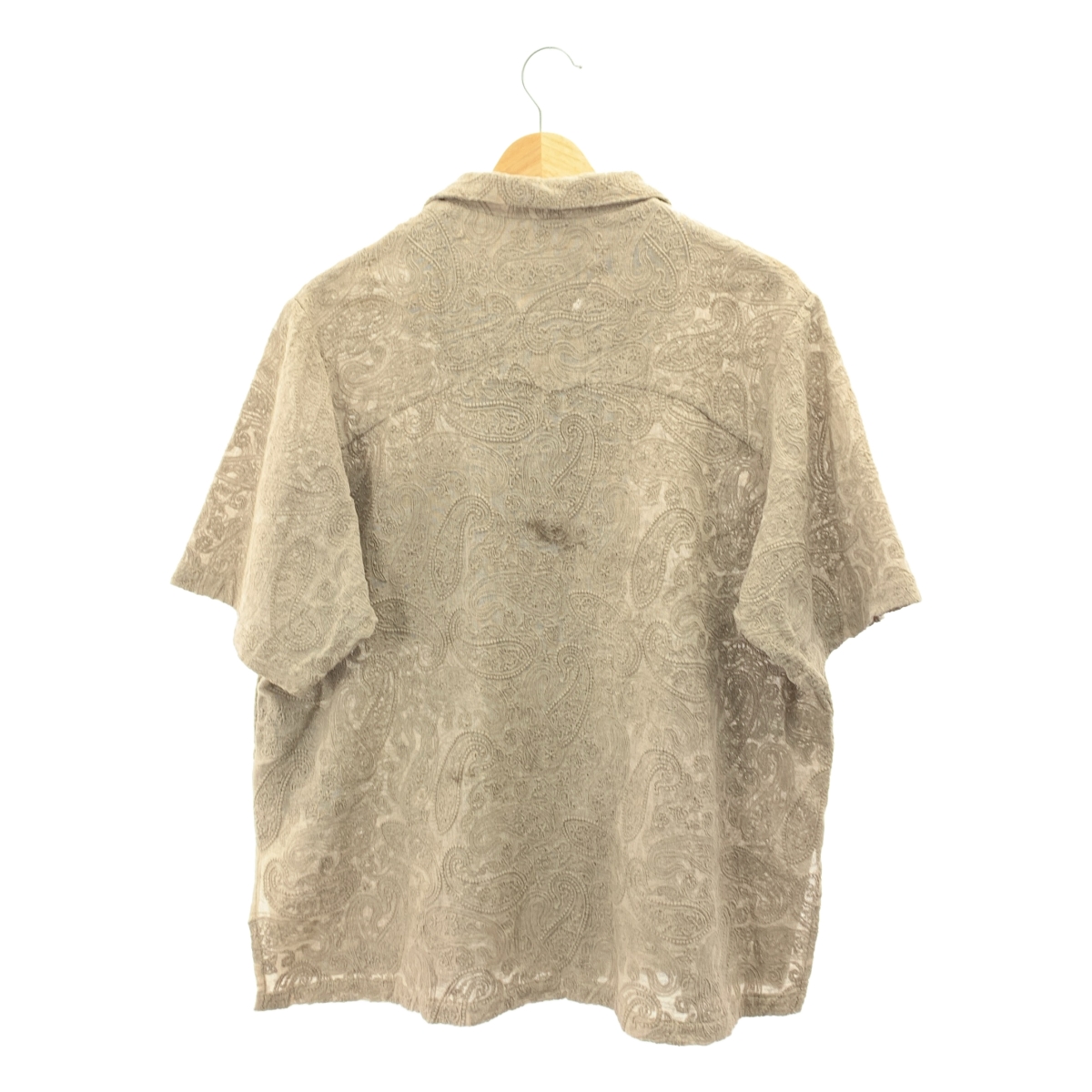 その他 エンブロイダリー メタルボタン オープンカラー シャツ