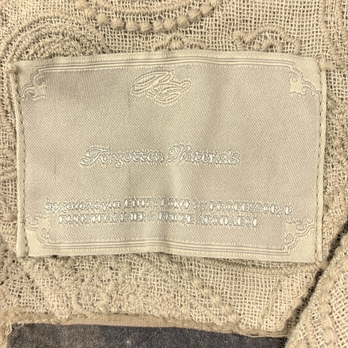 その他 エンブロイダリー メタルボタン オープンカラー シャツ