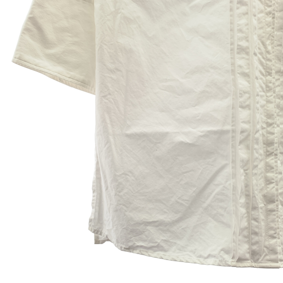 j. / ジェイドット コットン ピンタック ロング シャツ ブラウス