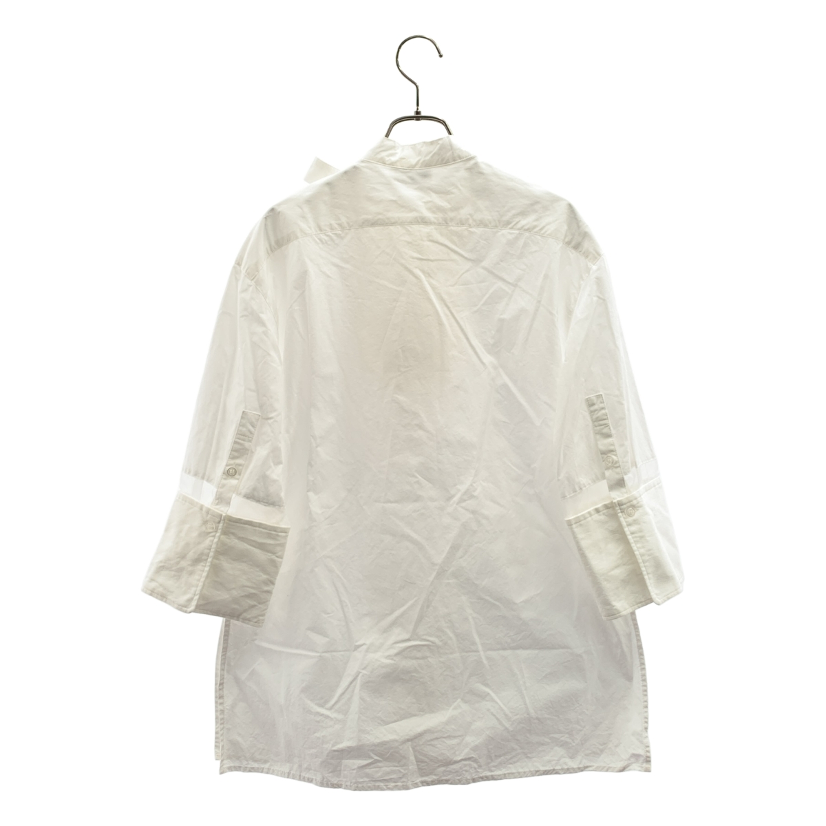 j. / ジェイドット コットン ピンタック ロング シャツ ブラウス