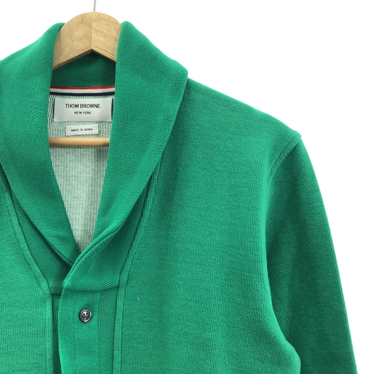 THOM BROWNE / トムブラウン ショールカラー スウェット カーディガン