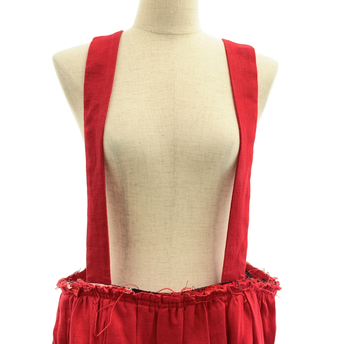 COMME des GARCONS / コムデギャルソン 断ち切り サイドジップ ボリューム 吊りスカート ワンピース