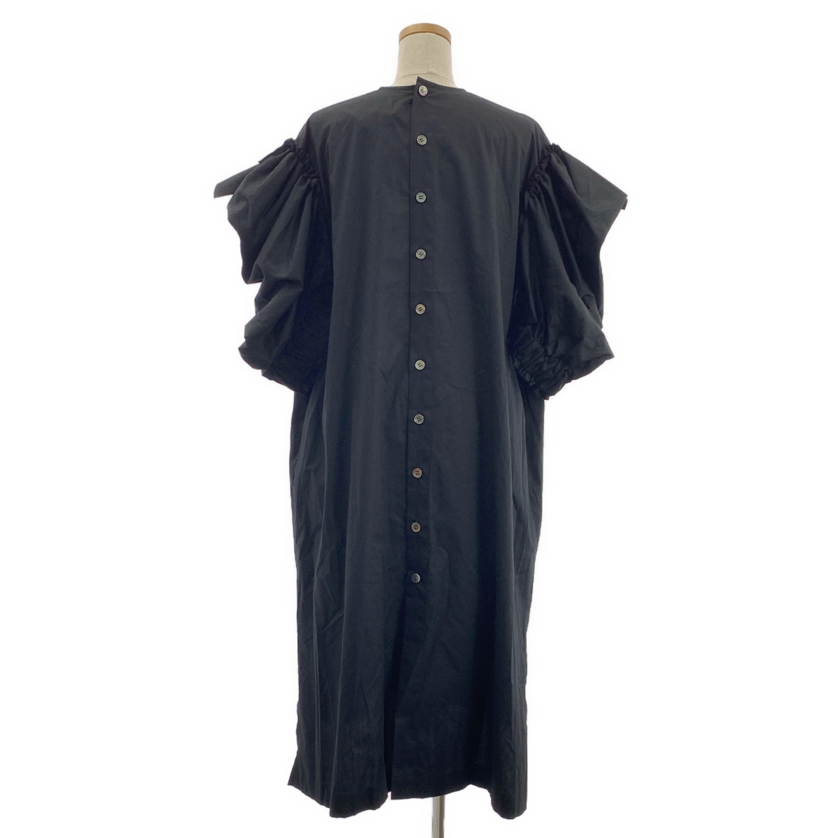 tao COMME des GARCONS / タオコムデギャルソン インサイドアウト ギャザー ボリュームスリーブ ドレス ワンピース