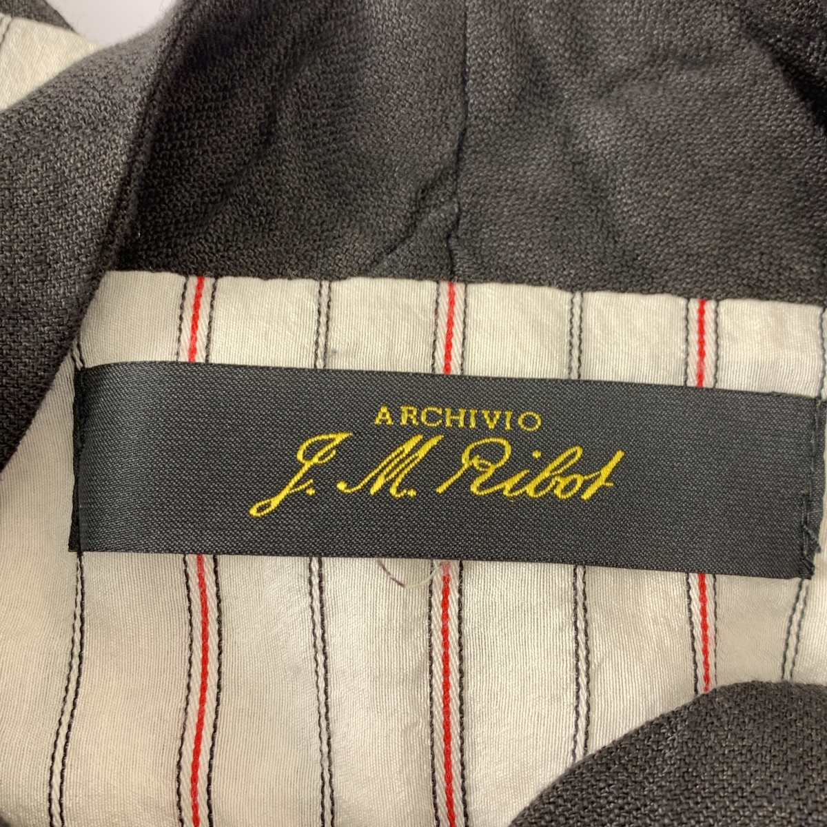 ARCHIVIO J.M.Ribot / アルキビオジェイエムリボット リネン ストライプ ジレ ベスト