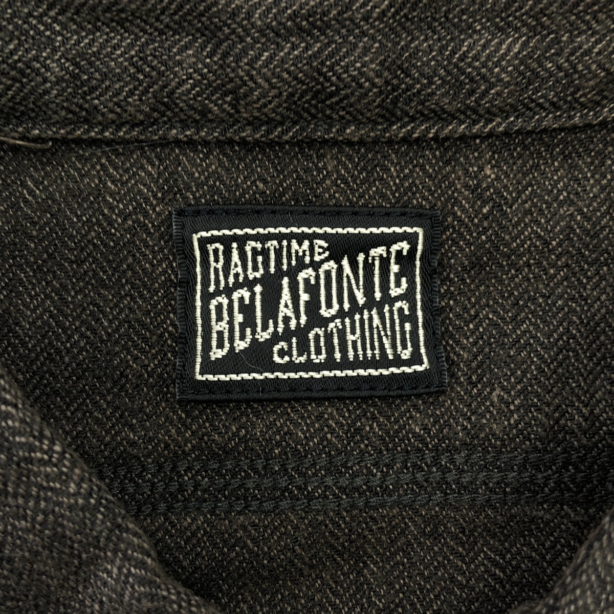 その他 TRIPLE STITCH SHIRTS / LINEN COTTON HERRINGBONE OVERDYE AGED / ワークシャツ