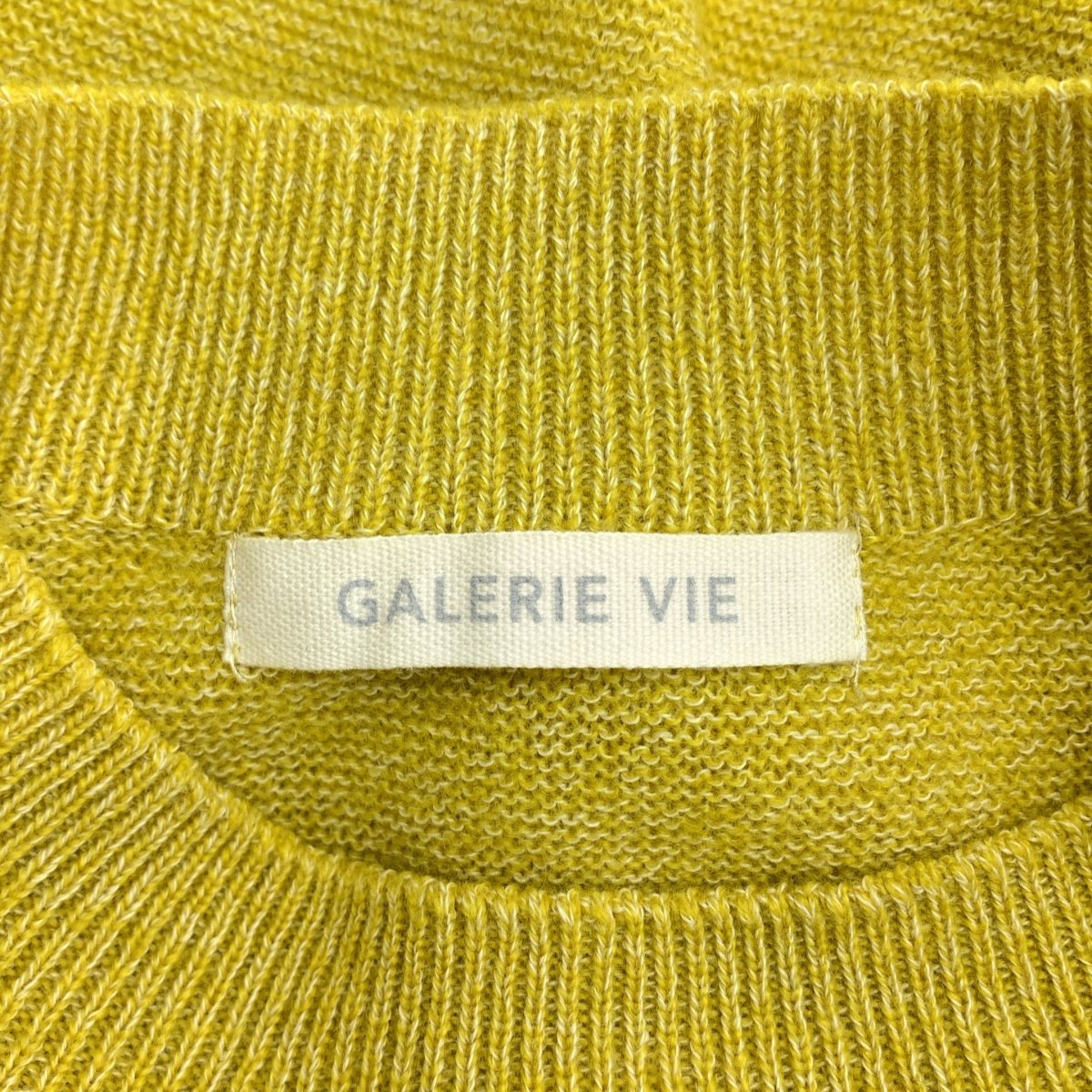 GALERIE VIE / ギャルリーヴィー カシミヤコットン ビルドネックプルオーバー ニット セーター