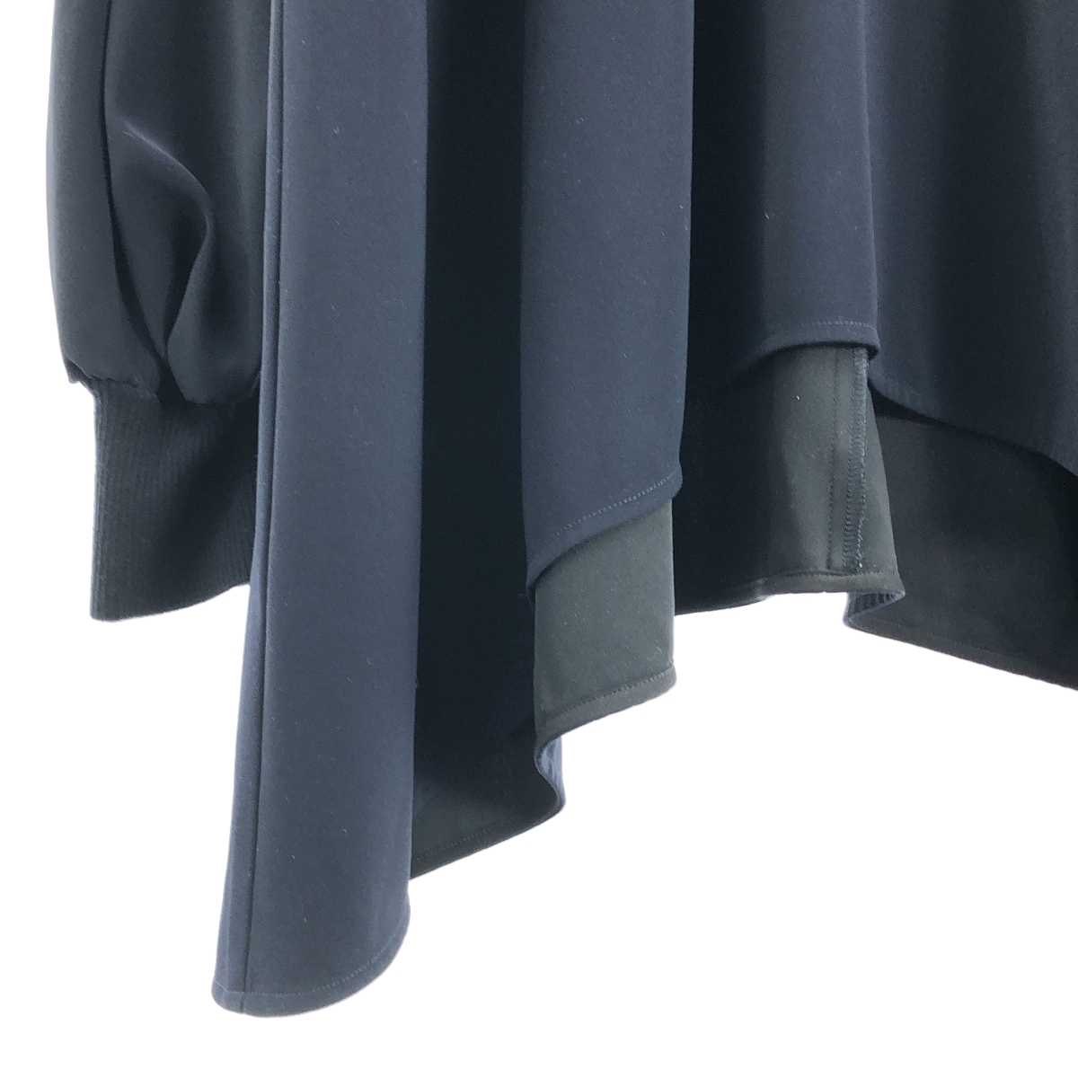 ENFOLD / エンフォルド ダブルクロス ハイネック ブラウス