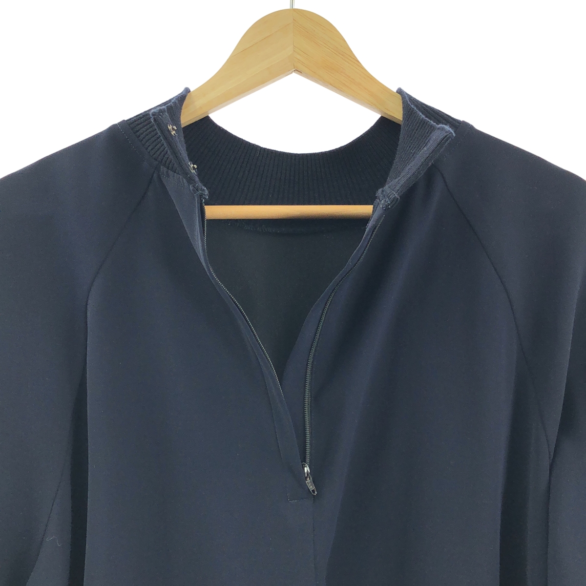 ENFOLD / エンフォルド ダブルクロス ハイネック ブラウス