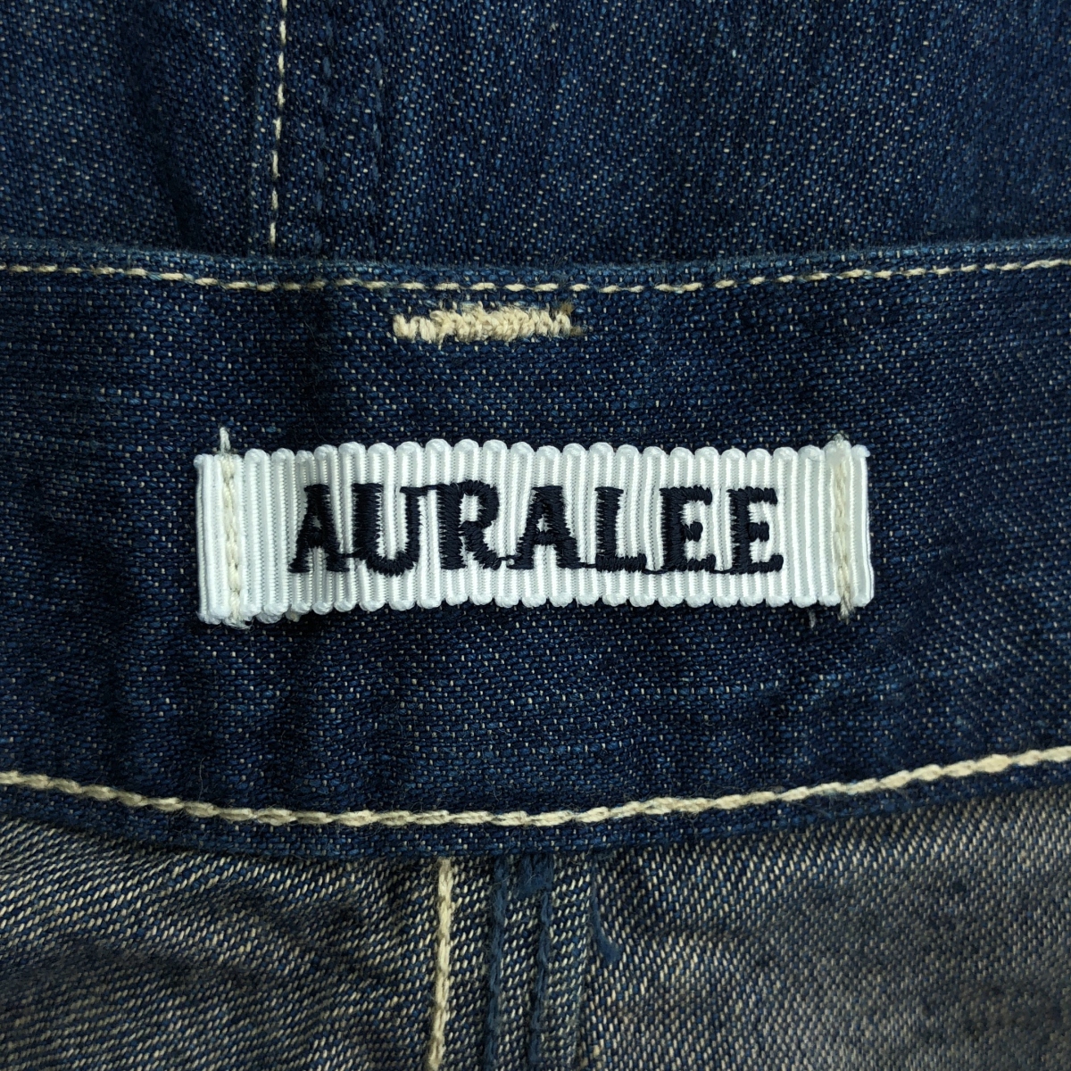 AURALEE / オーラリー SUNFADE BLEACH DENIM SKIRT サンフェード ブリーチ デニム スカート
