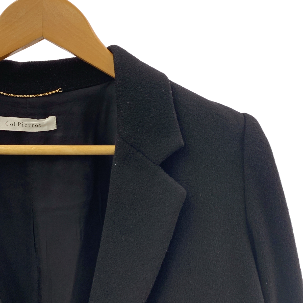 MUSE de Deuxieme Classe / ミューズドゥーズィーエムクラス Col Pierrot CASHMERE / シングル ジャケット / 総裏地