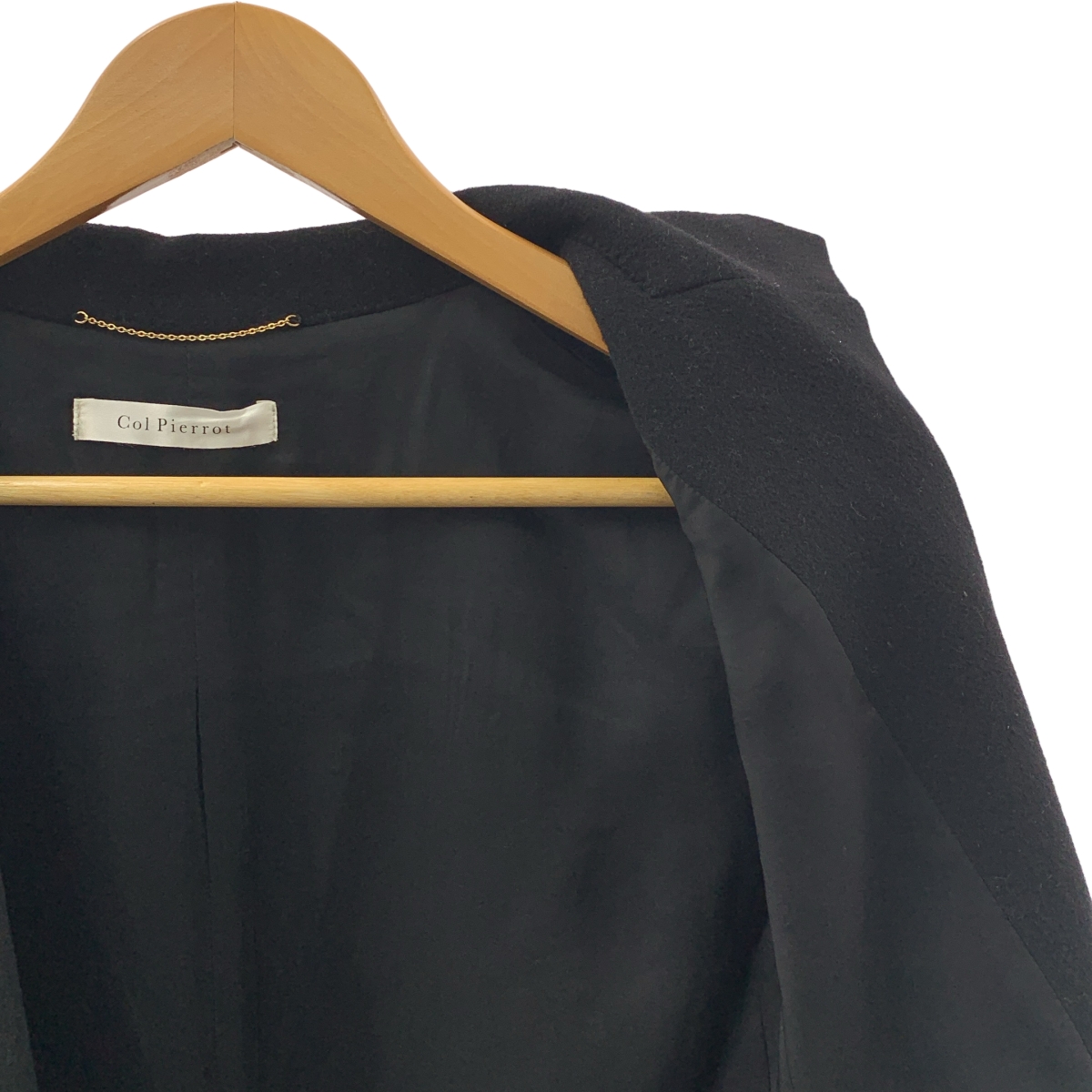 MUSE de Deuxieme Classe / ミューズドゥーズィーエムクラス Col Pierrot CASHMERE / シングル ジャケット / 総裏地