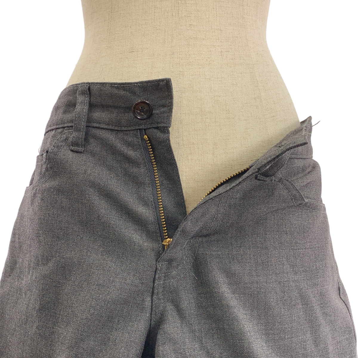 JUNYA WATANABE COMME des GARCONS / ジュンヤワタナベ ウール カットオフ フリル ミニ スカート