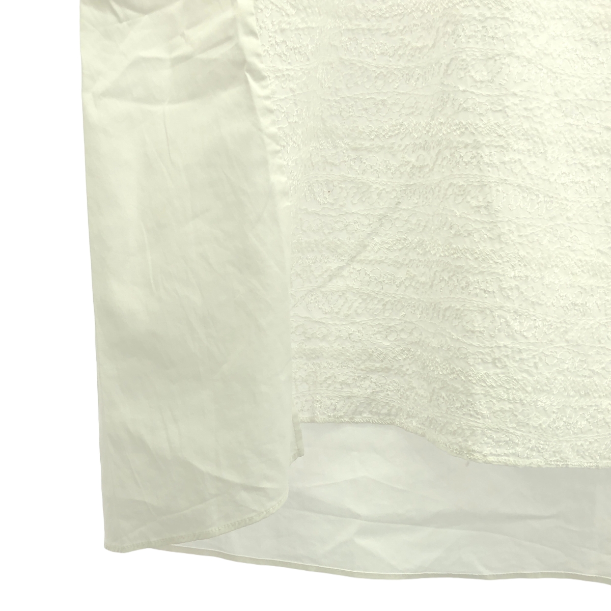 TOMORROWLAND collection / トゥモローランドコレクション ショルダーエンブロイダリー コンビネーション ブラウス ノースリーブ