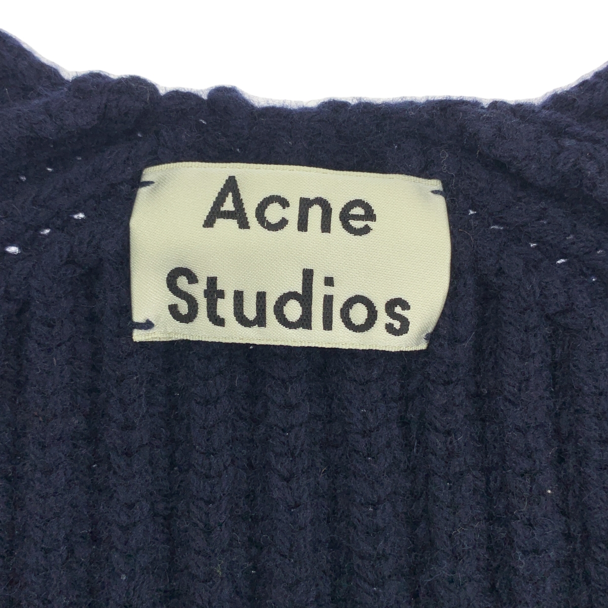 Acne Studios / アクネストゥディオズ DEBORAH L-WOOL ウール Vネック オーバーサイズ リブニット