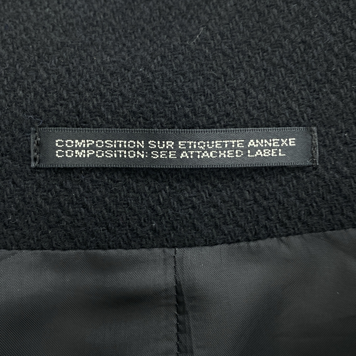 YOHJI YAMAMOTO POUR HOMME / ヨウジヤマモトプールオム 老虎残夢 刺しゅう ウール混 ダブルブレスト ロングコート