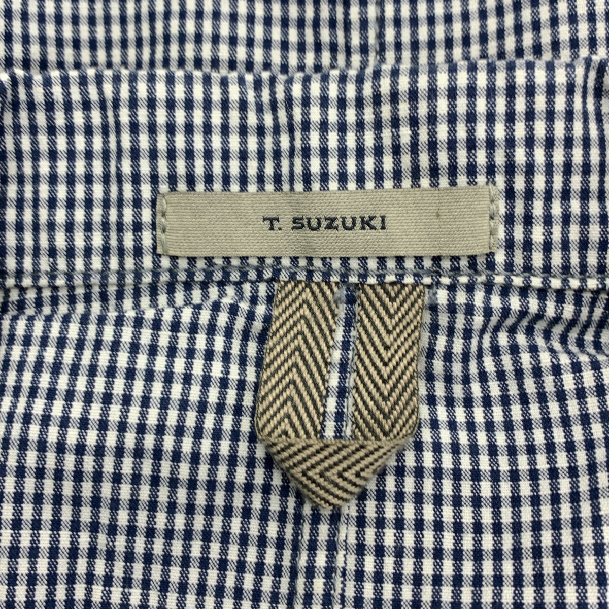 BOGLIOLI / ボリオリ T.SUZUKI / 鈴木卓爾コラボ コットン リネン ギンガムチェック 2B テーラードジャケット
