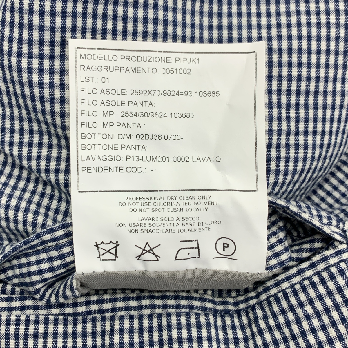 BOGLIOLI / ボリオリ T.SUZUKI / 鈴木卓爾コラボ コットン リネン ギンガムチェック 2B テーラードジャケット