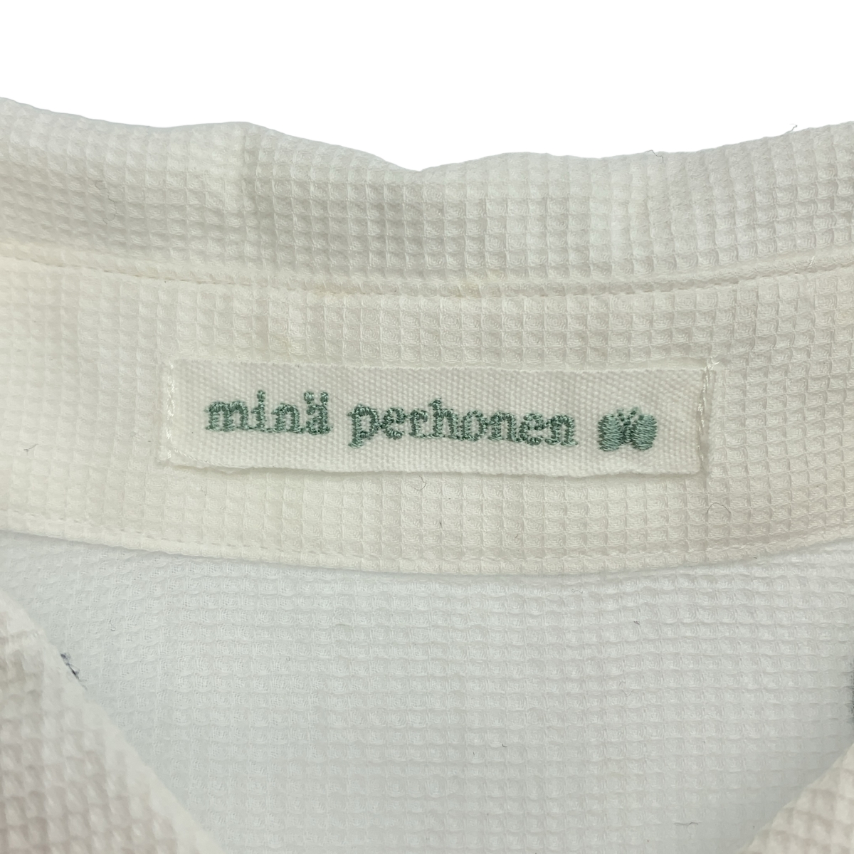 mina perhonen / ミナペルホネン choucho ラウンドカラー 刺しゅう シャツ