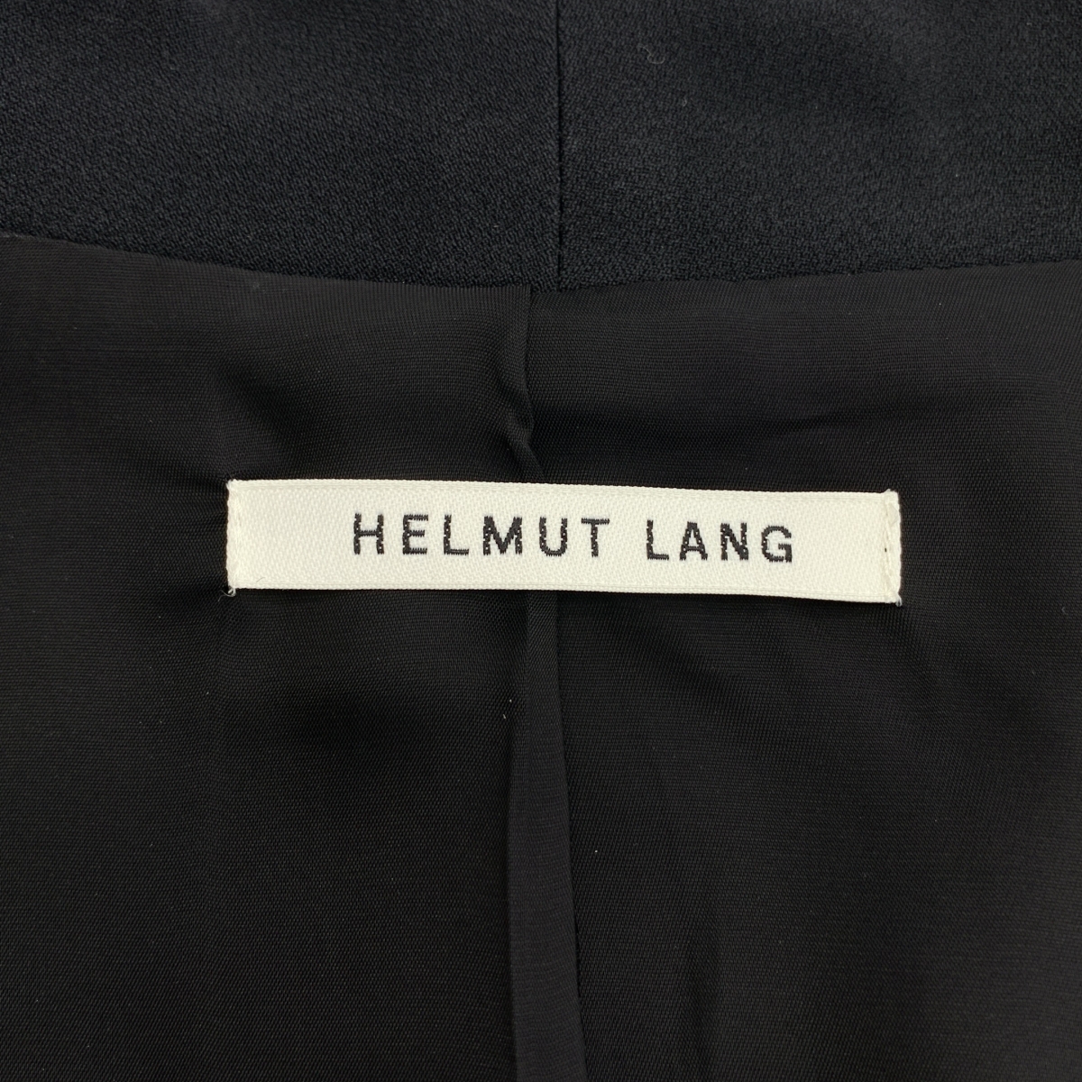 HELMUT LANG / ヘルムートラング CLEN SATN BL ノーカラージャケット