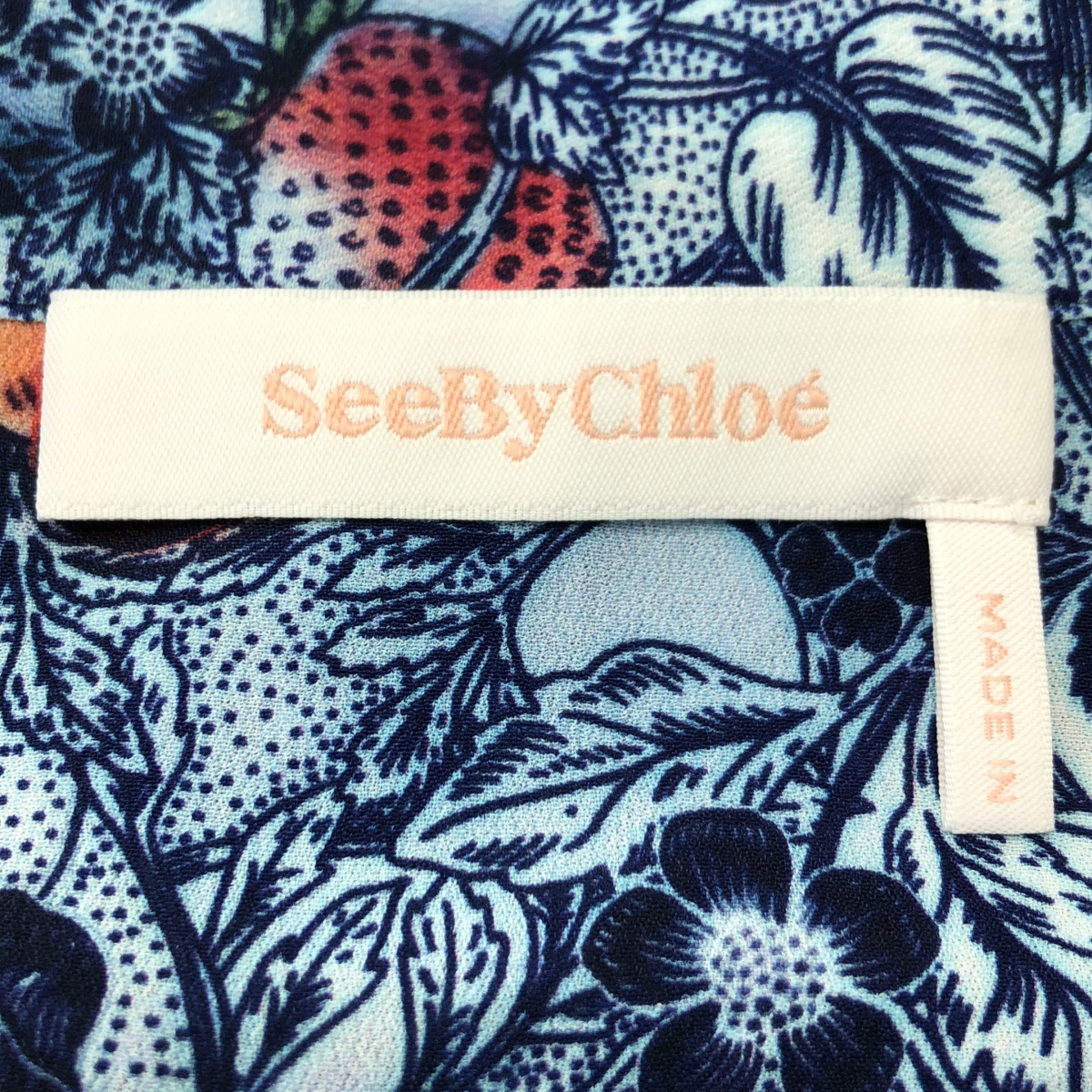 その他 総柄 ボウタイリボン ブラウス