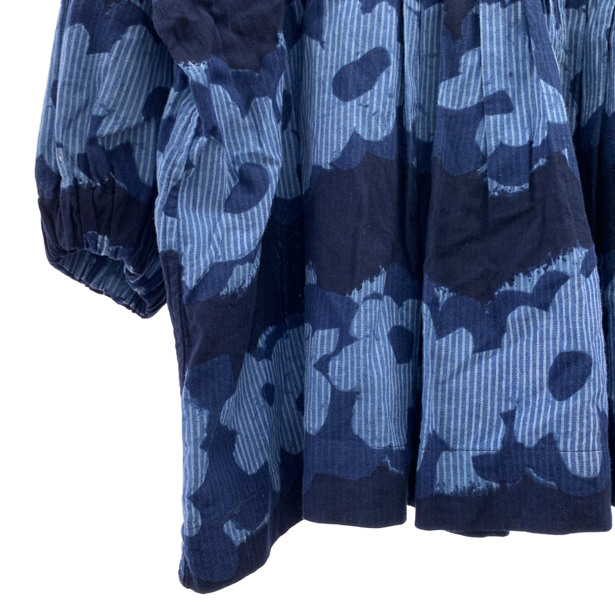 45r / フォーティファイブアール ヒッコリー風呂敷のプリントブラウス