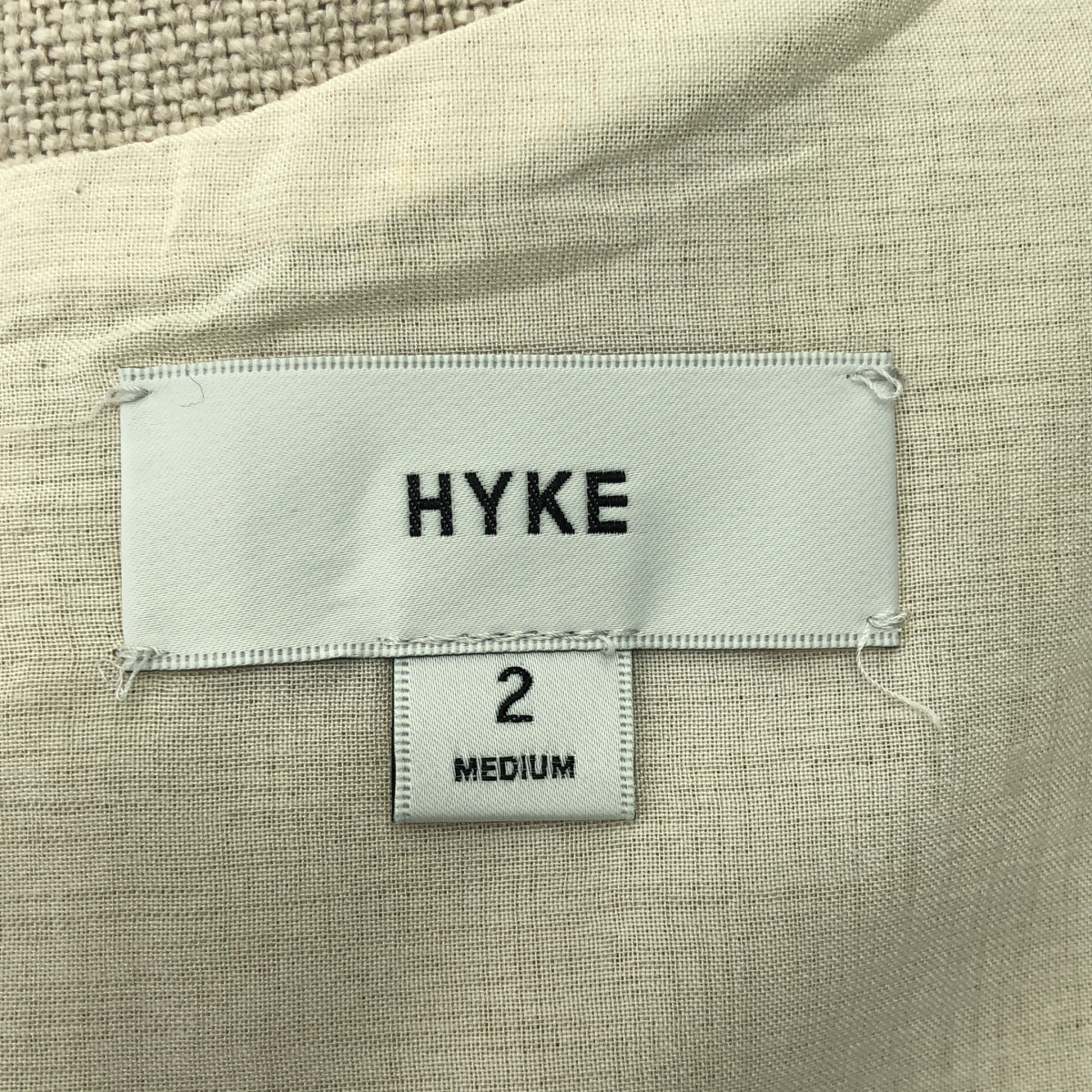 HYKE / ハイク linen long vest / リネン ロングベスト / 総裏地